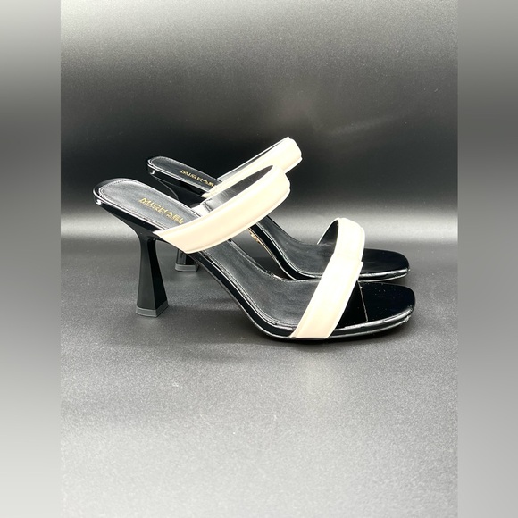 Michael Kors Clara Two-Tone Patent Multi Color Leather Sandal Women Size 7.5 NWB - Picture 7 of 10